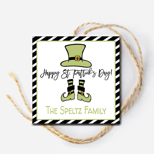 Leprechaun Hat and Shoes Gift Tag