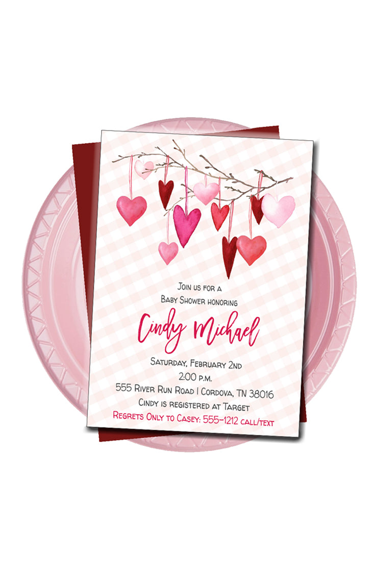 Valentine Baby Shower Invitation