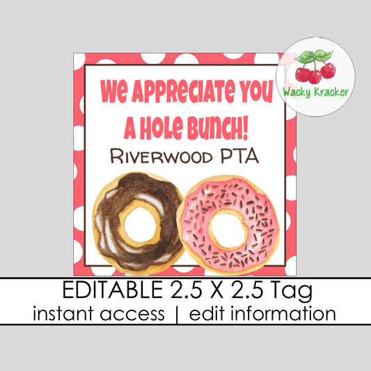 Hole Bunch Gift Tag