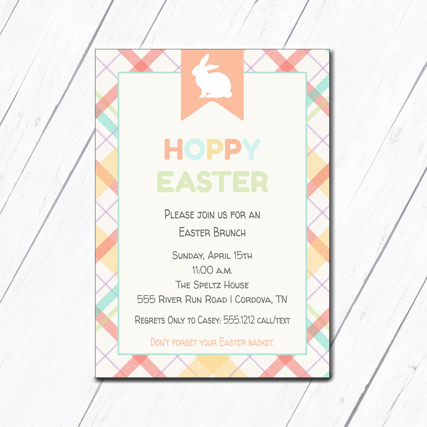 Hoppy Easter Invitation