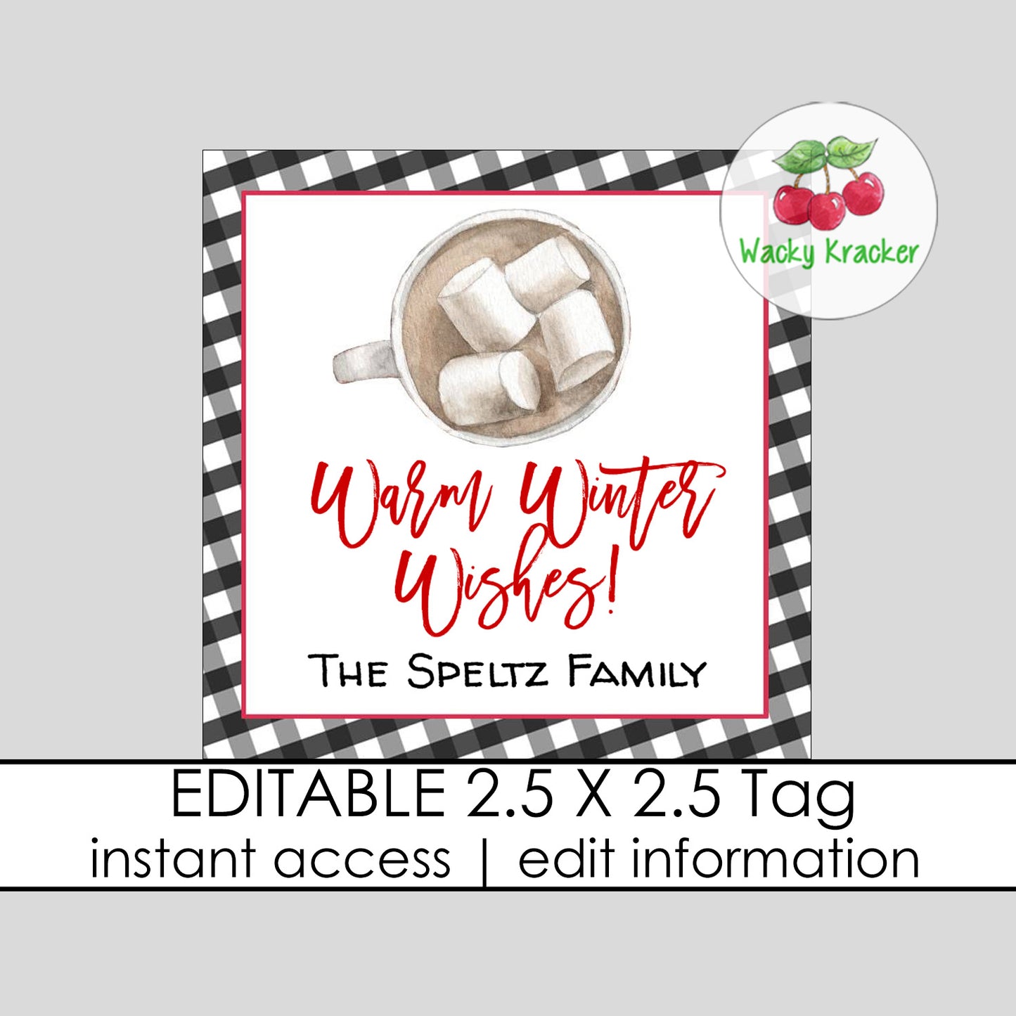 Hot Cocoa Gift Tag