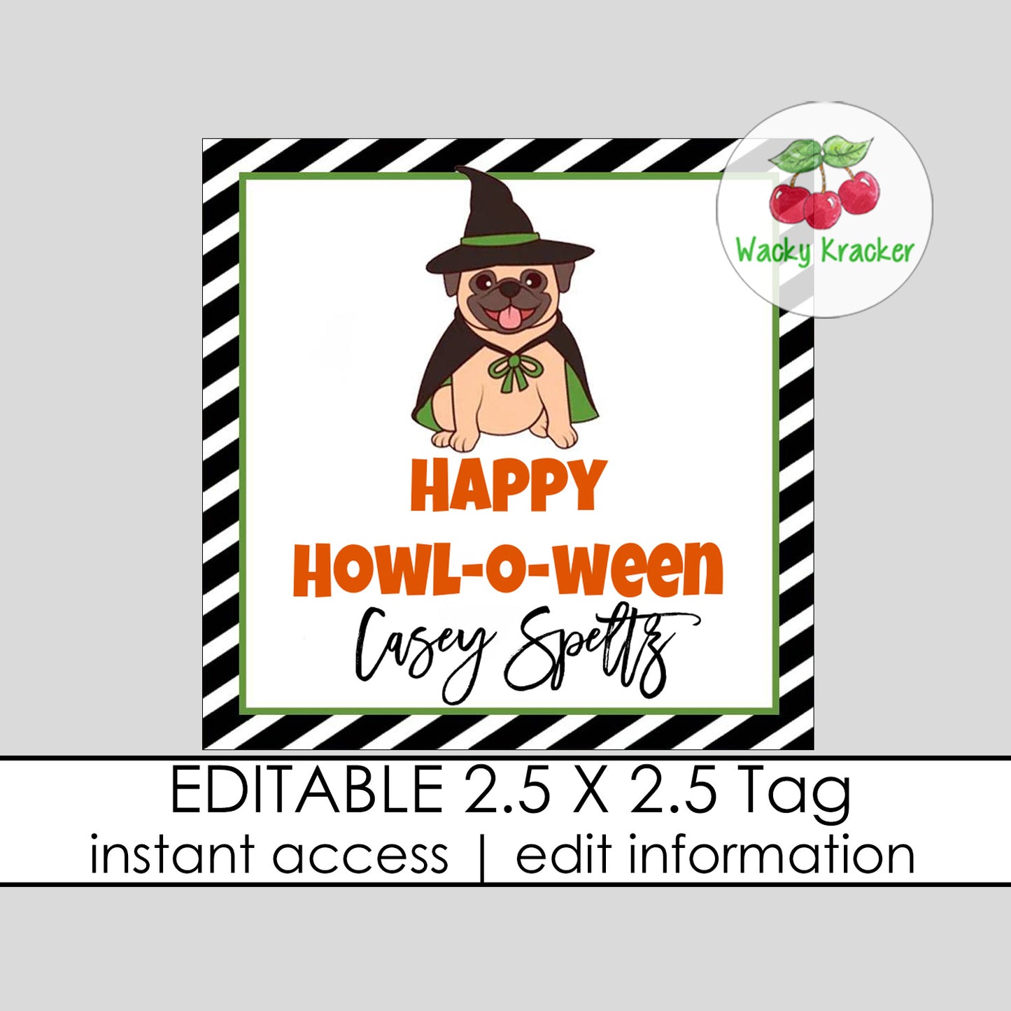 Howloween Candy Gift Tag