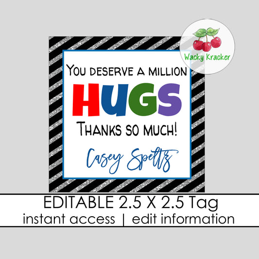 Hugs Gift Tag
