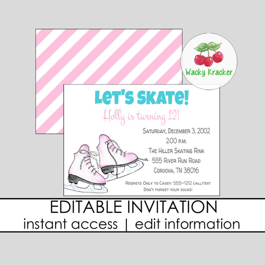 Ice Skating Invitation