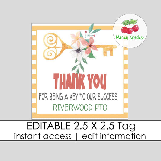 Key Gift Tag