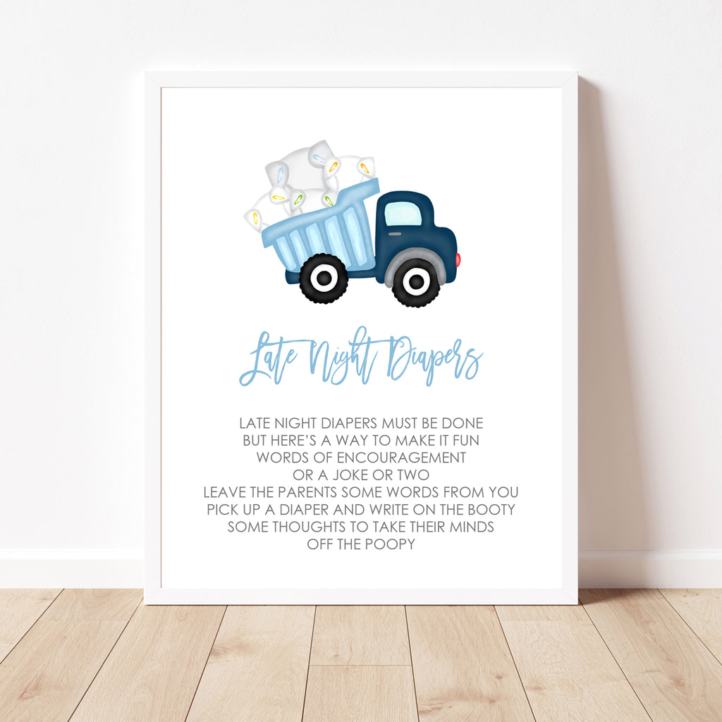 Late Night Diapers Sign