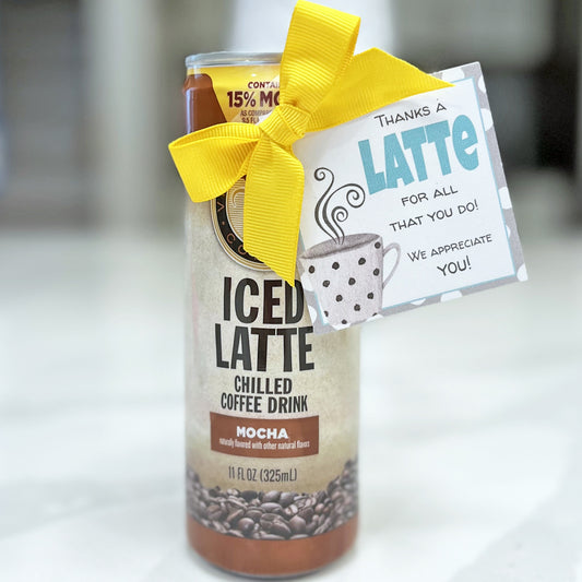 Latte Instant Download Tag