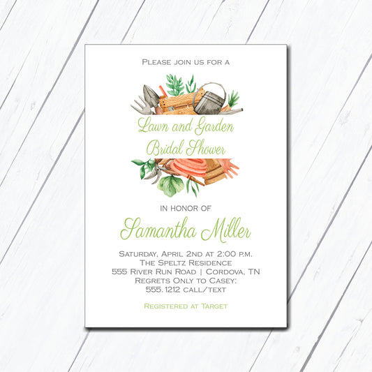 Outdoor Bridal Shower Invitation