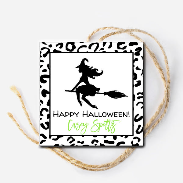 Leopard Witch Gift Tag