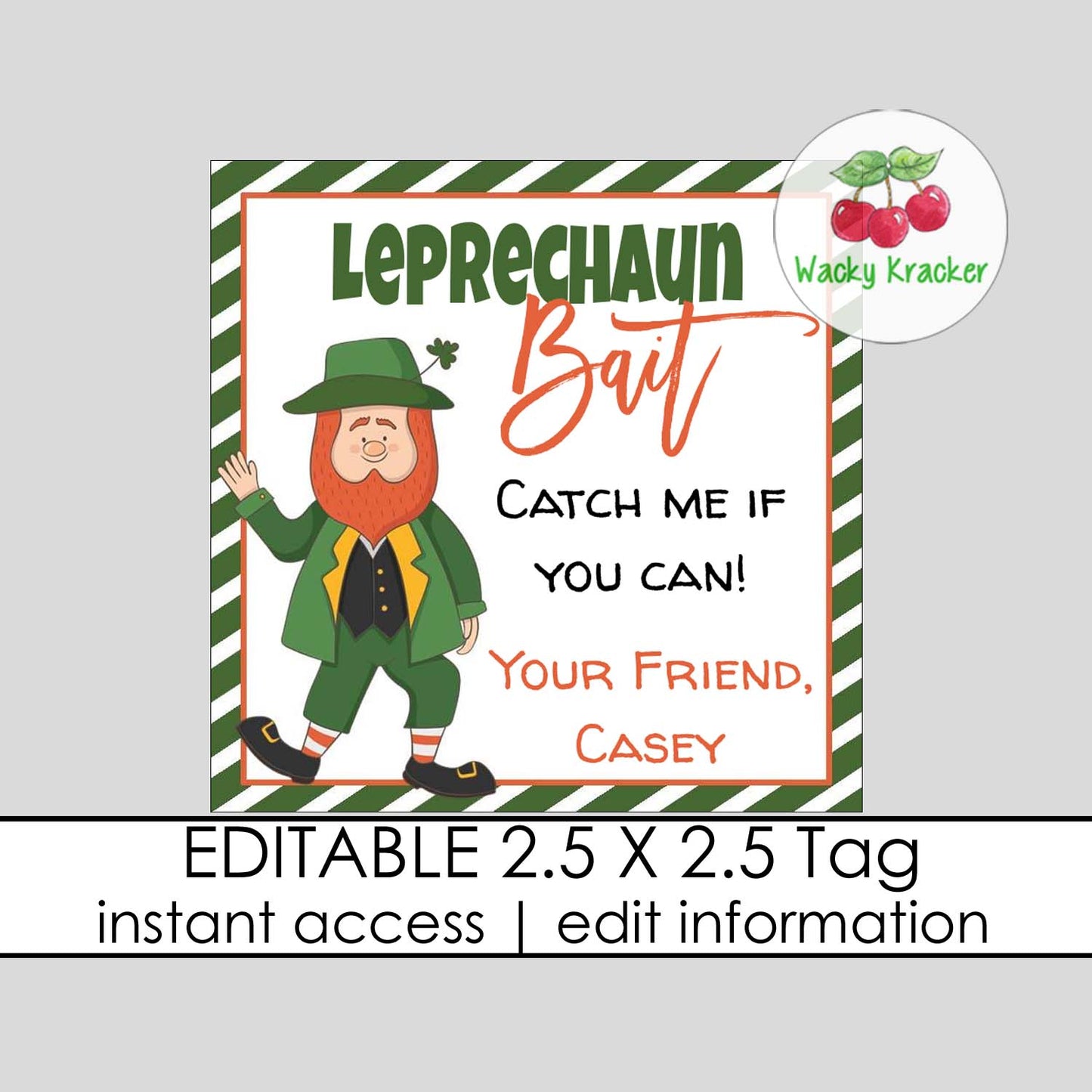 Leprechaun Bait Gift Tag