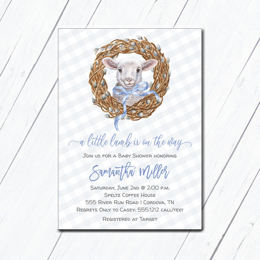Little Lamb Invitation