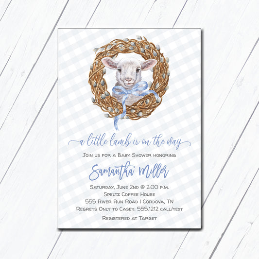 Little Lamb Invitation