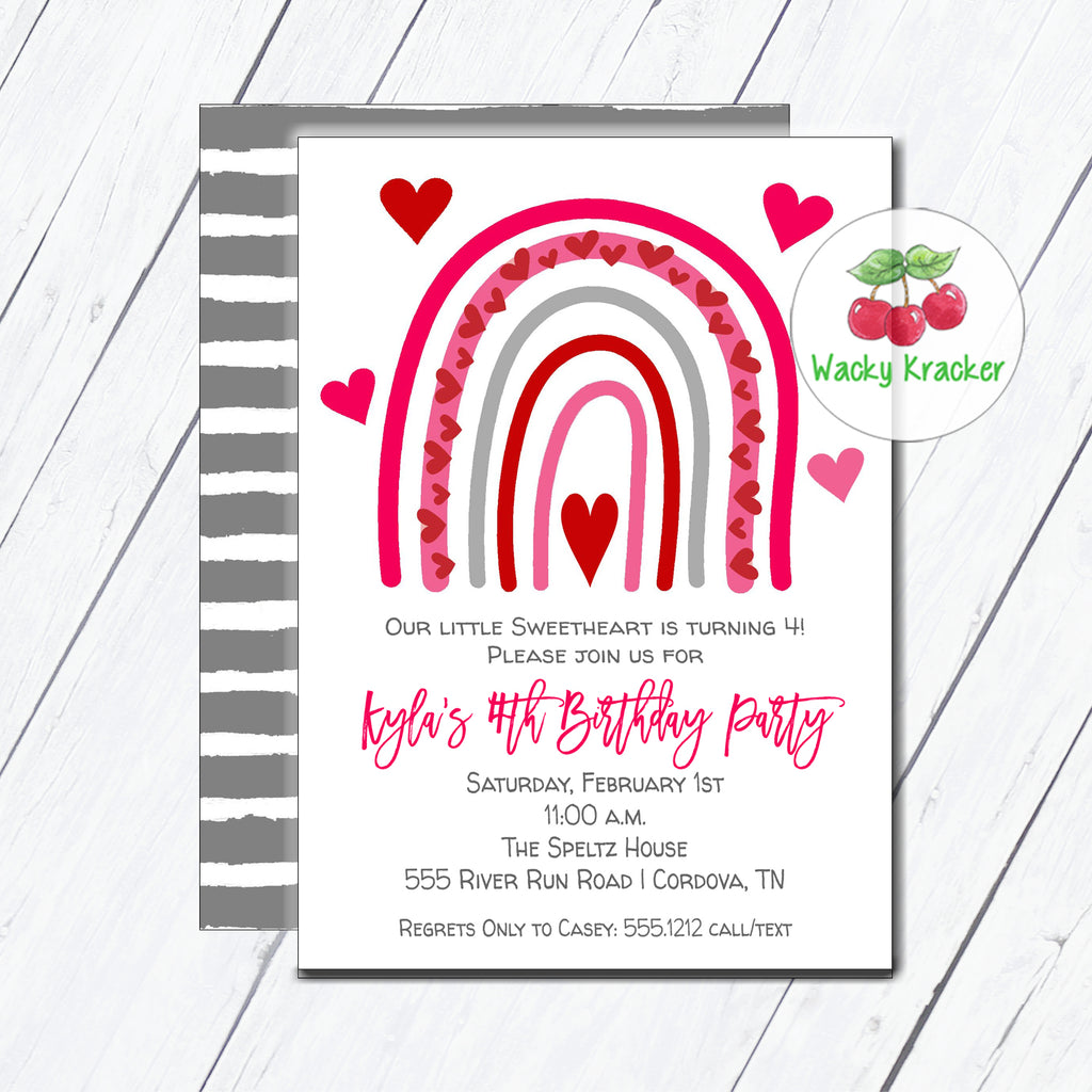 Little Sweetheart Birthday Invitation