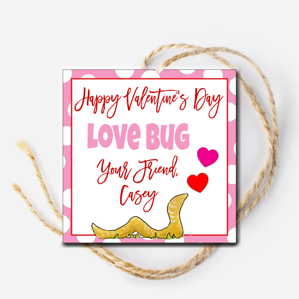 Love Bug Valentine Tag