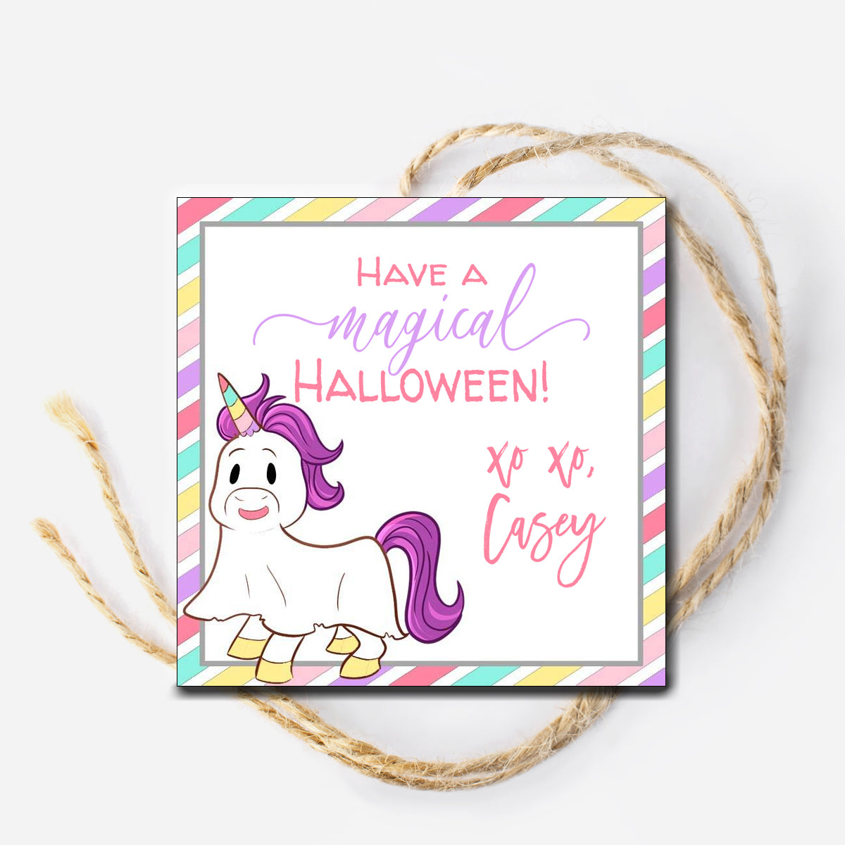Magical Unicorn Gift Tag