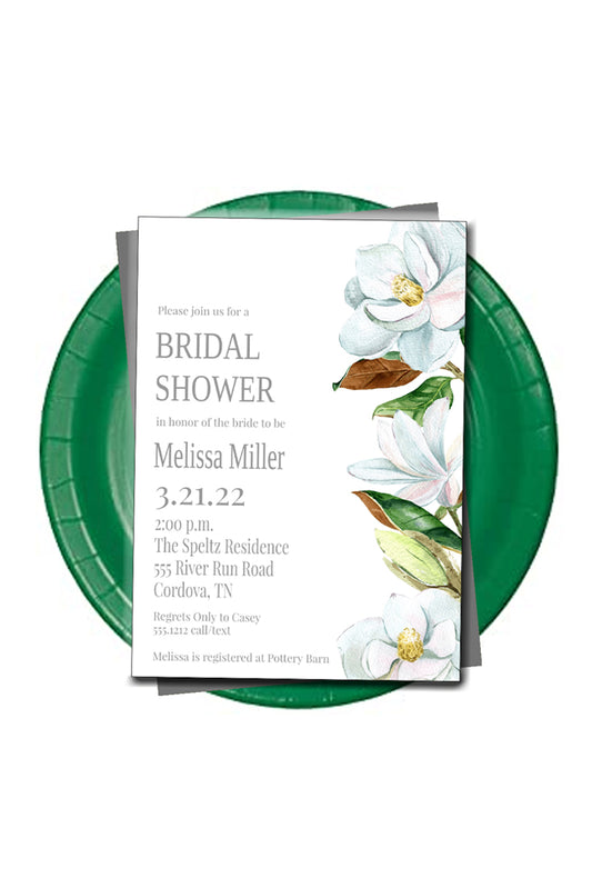 Magnolia Bridal Shower Invitation