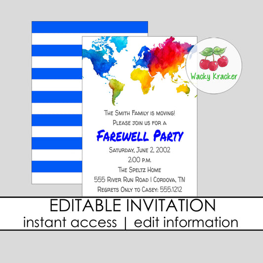 Map Moving Invitation