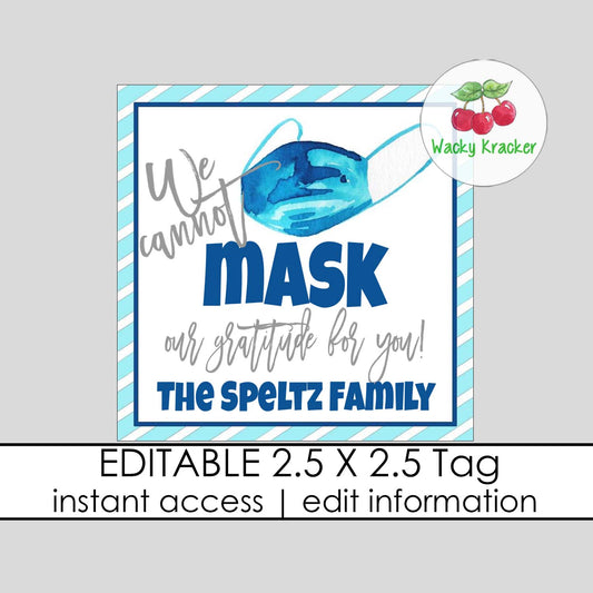 Face Mask Gift Tag