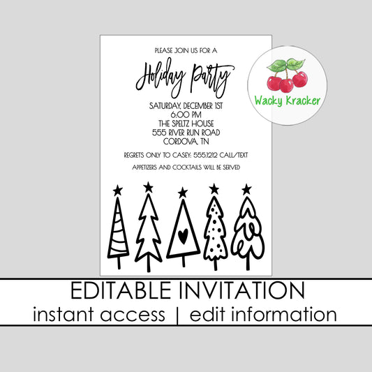 Modern Tree Invitation