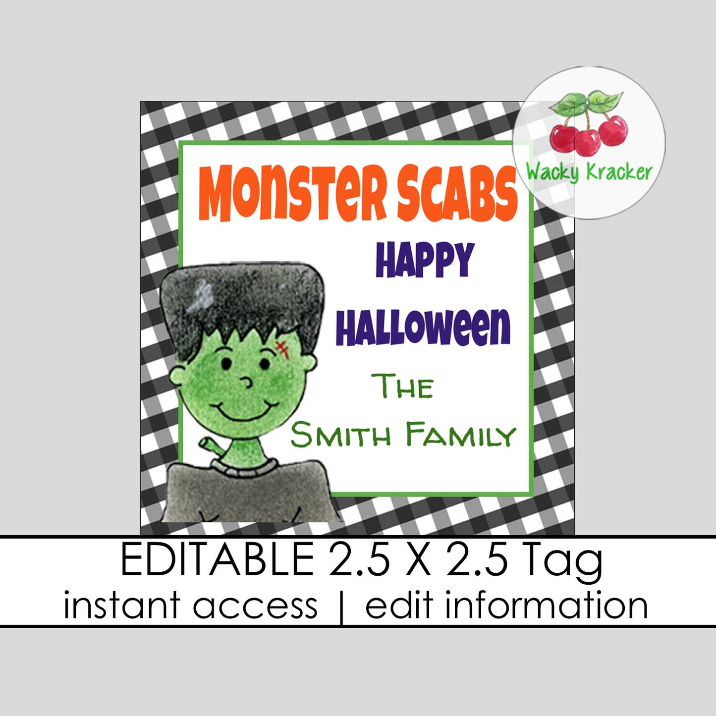 Monster Scabs Gift Tag