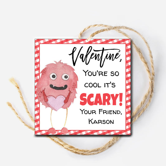 Monster Valentine Tag