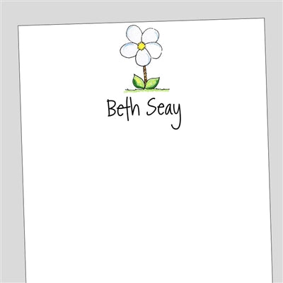 Single Daisy Notepad