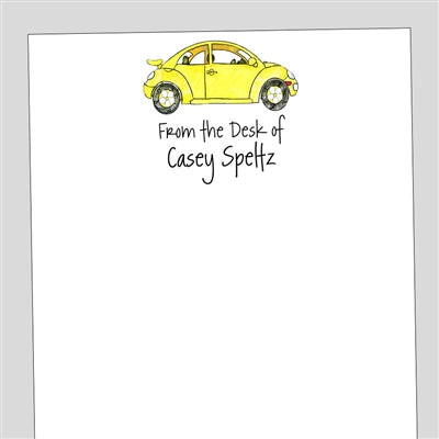 VW Bug Notepad
