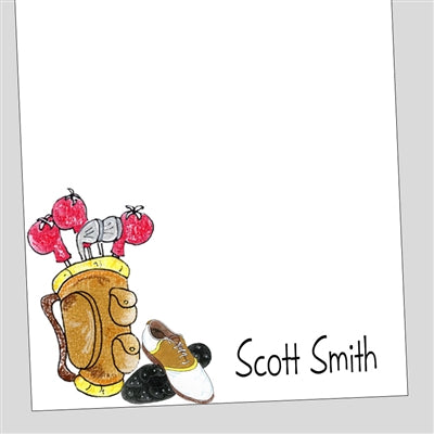Golf Bag Notepad