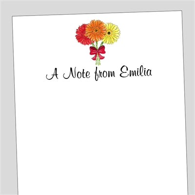 Gerber Daisy Notepad