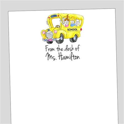 School Bus Notepad