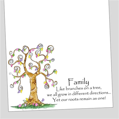 Family Tree Note Pad