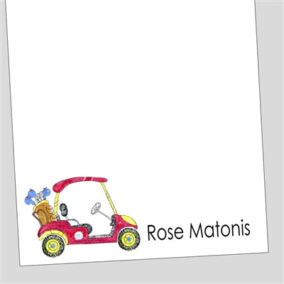 Golf Cart Notepad