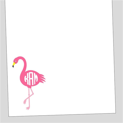 Flamingo Monogram Notepad