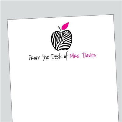 Apple Zebra Notepad 