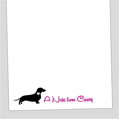 Dachshund Silhouette Notepad