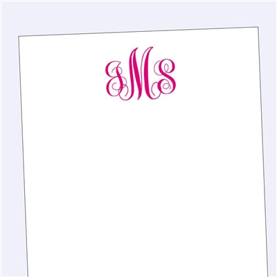 Classic Monogram Notepad