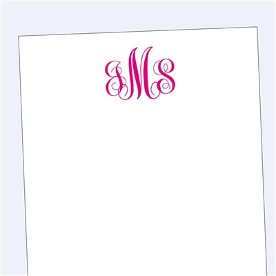 Classic Monogram Notepad