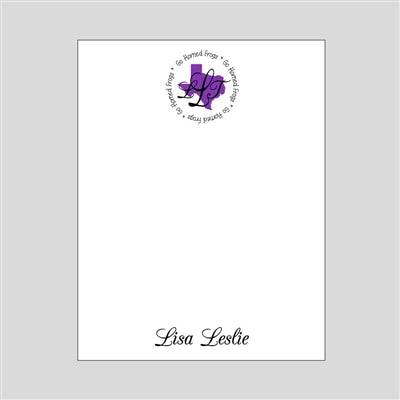 Custom Texas Notepad