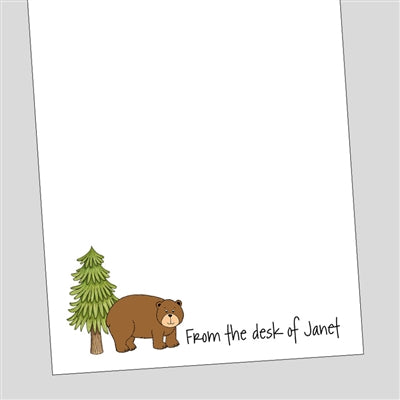 Woodland Bear Notepad