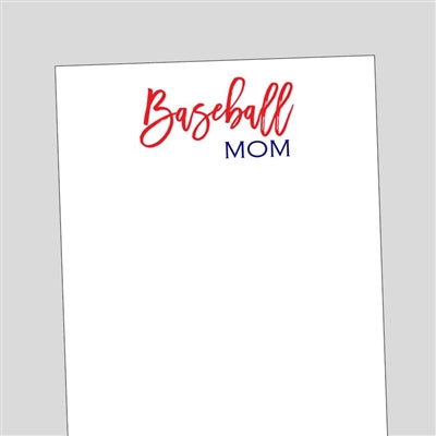 Baseball Mom Notepad