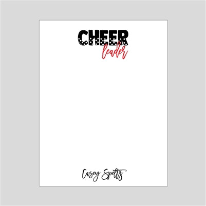 Cheerleader Notepad