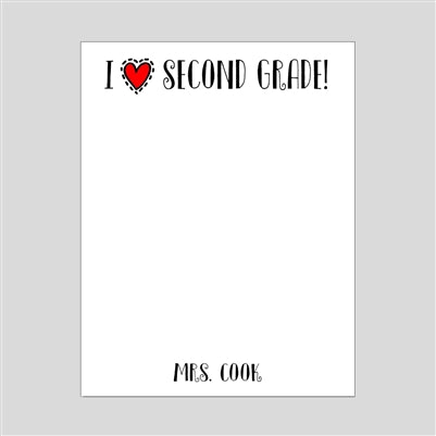 Love Grade Notepad