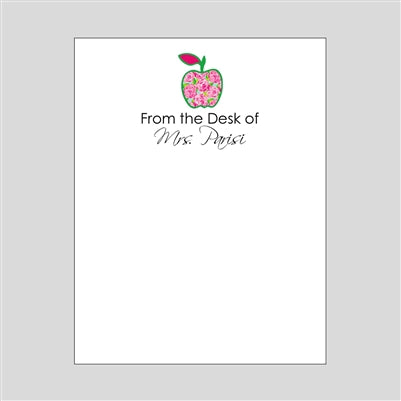 Floral Apple Notepad