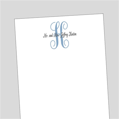 Formal Monogram Notepad