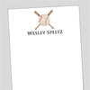 Baseball and Bat Notepad