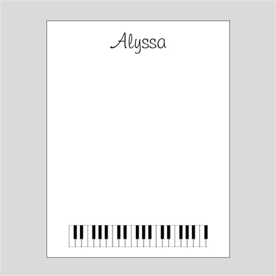 Piano Key Notepad