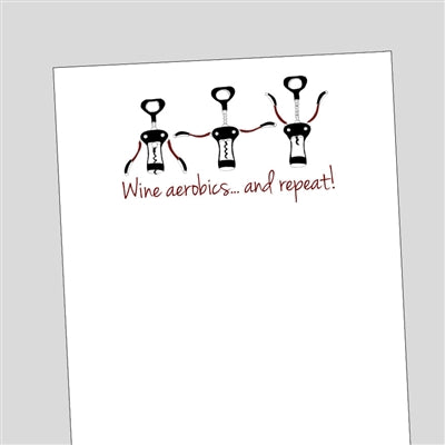 Wine Aerobics Notepad