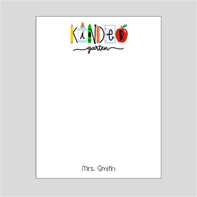Kindergarten Notepad