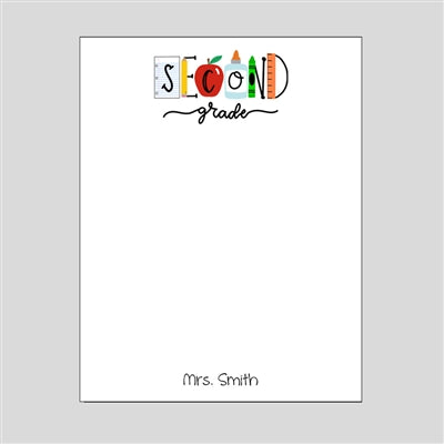 Second Grade Notepad 2