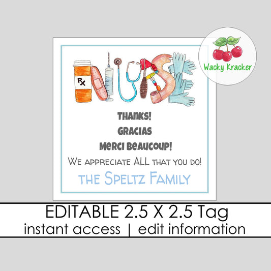 Nurse Gift Tag